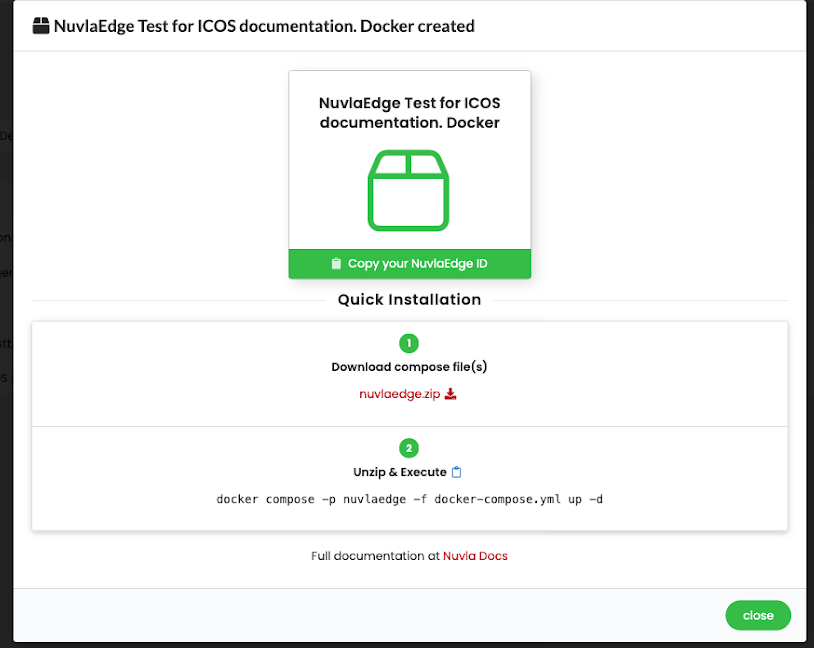 Nuvlaedge UI docker created